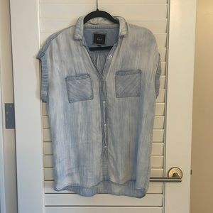 Rails Acid Wash short sleeve button down size S